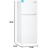imageUpstreman 147 CuFt Double Door Refrigerator in White Steel with Large Capacity Top Freezer Frost Free Adjustable Thermostat Control FingerprintresistantReversible Door Swing ENERGY STAR