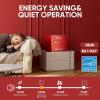 imageUpstreman 17 CuFt Retro Mini Fridge Low Noise Energy Saving Adjustable Thermostat Single Door Side Bottle Opener Metal Handle Compact Refrigerator for Office Bedroom DormFR17 PRO BlackRed