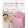 imageUpstreman 17 Cuft Mini Fridge with Freezer Dorm Essentials Adjustable Thermostat Energy Saving Low Noise Single Door Compact Refrigerator for Dorm Office Bedroom BlackFR17Pink