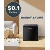 imageUpstreman 17 Cuft Mini Fridge with Freezer Dorm Essentials Adjustable Thermostat Energy Saving Low Noise Single Door Compact Refrigerator for Dorm Office Bedroom BlackFR17Black