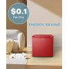 imageUpstreman 17 Cuft Mini Fridge with Freezer Dorm Essentials Adjustable Thermostat Energy Saving Low Noise Single Door Compact Refrigerator for Dorm Office Bedroom BlackFR17Red