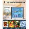 imageUpstreman 17 Cuft Mini Fridge with Freezer Dorm Essentials Adjustable Thermostat Energy Saving Low Noise Single Door Compact Refrigerator for Dorm Office Bedroom BlackFR17Black