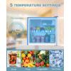 imageUpstreman 17 Cuft Mini Fridge with Freezer Dorm Essentials Adjustable Thermostat Energy Saving Low Noise Single Door Compact Refrigerator for Dorm Office Bedroom BlackFR17Blue