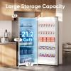 imageUpstreman 212 CuFt Convertible Upright Freezer Large Capacity Energy Star Frost Free Digital Touch Control Panel StainlessUF212