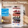 imageUpstreman 212 CuFt Convertible Upright Freezer Large Capacity Energy Star Frost Free Digital Touch Control Panel StainlessUF212