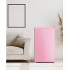 imageUpstreman 32 CuFt Mini Fridge with Freezer Single Door Mini Fridge Dorm Fridge Adjustable Thermostat Mini Refrigerator for Bedroom Office Dorm BlackBR321Cameo Pink
