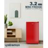 imageUpstreman 32 CuFt Mini Fridge with Freezer Single Door Mini Fridge Dorm Fridge Adjustable Thermostat Mini Refrigerator for Bedroom Office Dorm BlackBR321Passion Red