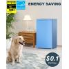 imageUpstreman 32 CuFt Mini Fridge with Freezer Single Door Mini Fridge Dorm Fridge Adjustable Thermostat Mini Refrigerator for Bedroom Office Dorm BlackBR321Baby Blue
