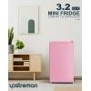 imageUpstreman 32 CuFt Mini Fridge with Freezer Single Door Mini Fridge Dorm Fridge Adjustable Thermostat Mini Refrigerator for Bedroom Office Dorm BlackBR321Cameo Pink