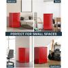 imageUpstreman 32 CuFt Mini Fridge with Freezer Single Door Mini Fridge Dorm Fridge Adjustable Thermostat Mini Refrigerator for Bedroom Office Dorm BlackBR321Passion Red