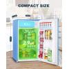 imageUpstreman 32 CuFt Mini Fridge with Freezer Single Door Mini Fridge Dorm Fridge Adjustable Thermostat Mini Refrigerator for Bedroom Office Dorm BlackBR321Baby Blue