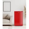 imageUpstreman 32 CuFt Mini Fridge with Freezer Single Door Mini Fridge Dorm Fridge Adjustable Thermostat Mini Refrigerator for Bedroom Office Dorm BlackBR321Passion Red
