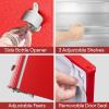 imageUpstreman 32 CuFt Retro Mini Fridge with Bottle Opener Energy Saving Adjustable Thermostat Metal Handle LED Lamp Mini Refrigerator for Bedroom Office DormBR321 PRO BlackRed
