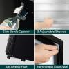 imageUpstreman 32 CuFt Retro Mini Fridge with Bottle Opener Energy Saving Adjustable Thermostat Metal Handle LED Lamp Mini Refrigerator for Bedroom Office DormBR321 PRO BlackBlack
