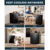 imageUpstreman 44 CuFt Mini Fridge with Freezer Single Door Mini Refrigerator for Bedroom Extra Large Capacity Energyefficient Small fridge for Office Dorm Kitchen BlackBR44