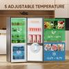 imageUpstreman 71 CuFt Refrigerator with Bottom Freezer Apartment Fridge with Freezer Energyefficient Large Capacity Adjustable Thermostat Refrigerator for Apartment Kitchen DormBM71