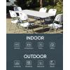 imageUpstreman Home 6ft Folding Table SwiftFold Plastic Portable Foldable Table Indoor Outdoor Heavy Duty FoldinHalf Utility Table wCarry Handle Lock Dining Party Office Wedding 350 LBSGranite White