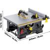 imageUpstreman Work M1 Pro Portable Table Saw 13Amp Compact Tablesaw 5700RPM 825quot 24T Blade Dust Collector Onboard Carrying Handle Easy to Carry Adjustable Cut Depth and Angle for DIY