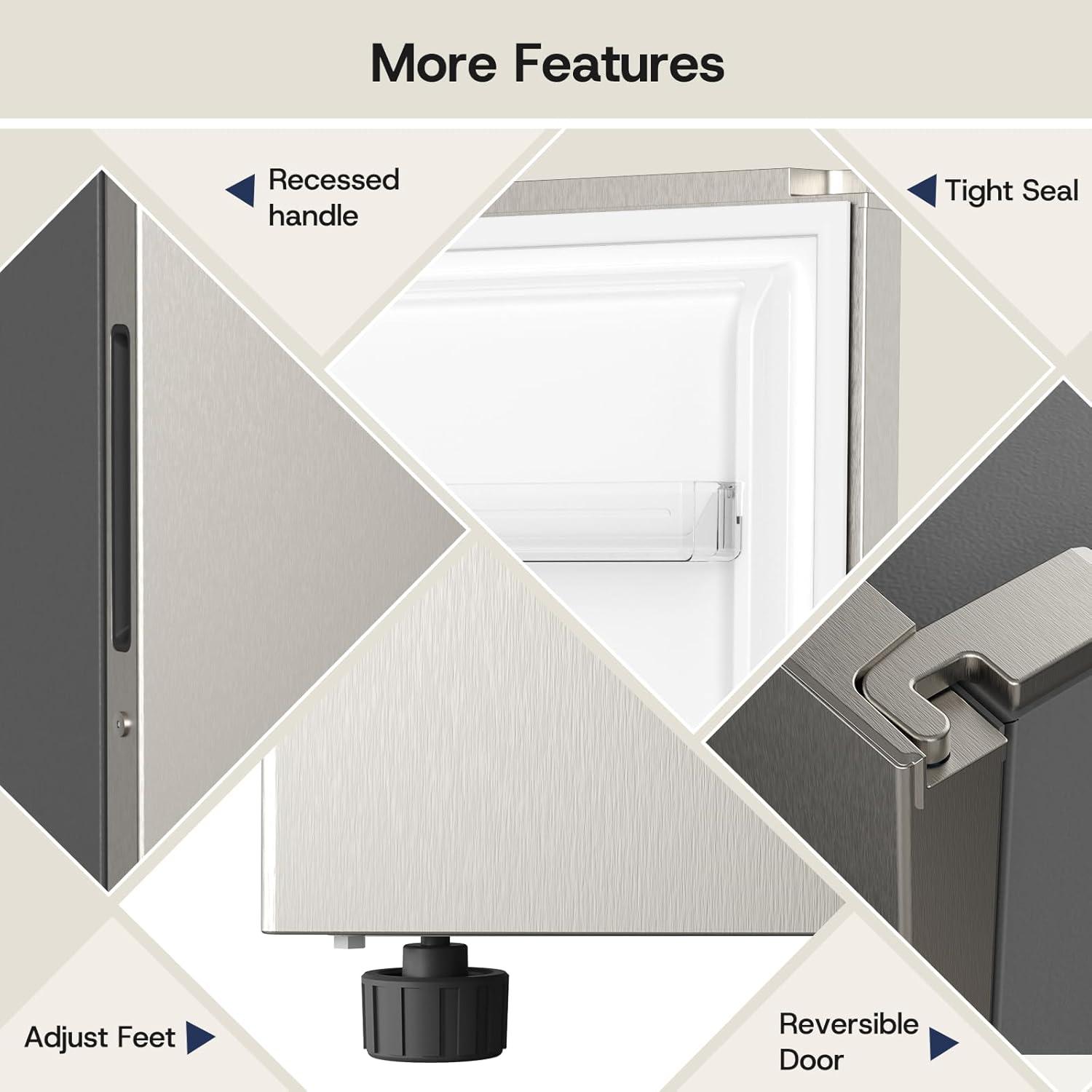 imageUpstreman 140 CuFt Upright Freezer Convertible Freezer Fridge with Smart Electronic Control Frost Free Energy Star Quiet Operation Stand Up Freezer for Homes Office GarageUF14