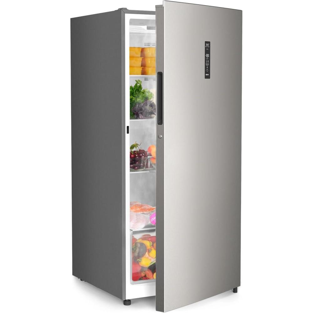 imageUpstreman 140 CuFt Upright Freezer Convertible Freezer Fridge with Smart Electronic Control Frost Free Energy Star Quiet Operation Stand Up Freezer for Homes Office GarageUF14