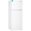 imageUpstreman 147 CuFt Double Door Refrigerator in White Steel with Large Capacity Top Freezer Frost Free Adjustable Thermostat Control FingerprintresistantReversible Door Swing ENERGY STAR