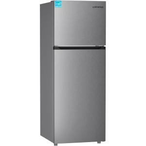 imageUpstreman 147 CuFt Double Door Refrigerator in Stainless Steel with Large Capacity Top Freezer Frost Free Adjustable Thermostat Control Fingerprintresistant ENERGY STARBD147147 CuFt