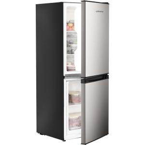 imageUpstreman 40 CuFt Small Refrigerator with Bottom Freezer Double Door Mini Refrigerator with Freezer Mini Fridge for Kitchen Apartment Dorm Office BM40 StainlessStainless