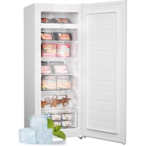 imageUpstreman 70 CuFt Upright Freezer Large Capacity Convertible RefrigeratorFreezer 5 Adjustable Shelves Energy Efficient Garage Ready Reversible Door for Basement Dorm ApartmentWhiteWhite