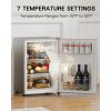 imageUpstreman 25 CuFt AllRefrigerator Mini Fridge Single Door Small Refrigerator Dorm Fridge with 7 Adjustable Thermostat Compact Refrigerator for Office Bedroom or Dorm SilverCR26