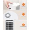 imageUpstreman Space Heater for Indoor Use 1500W Fast PTC Ceramic Heating 3s Instant Heating 70 OscillatingTipOver ProtectionSmall Heater for Office Bedroom and Desk Use White
