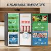 imageUpstreman 71 CuFt Refrigerator with Bottom Freezer Apartment Fridge with Freezer Energyefficient Large Capacity Adjustable Thermostat Refrigerator for Apartment Kitchen DormSilverBM71Silver